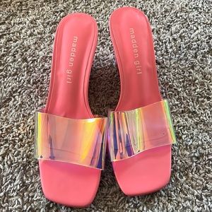 Barbie pink wedges Steve Madden